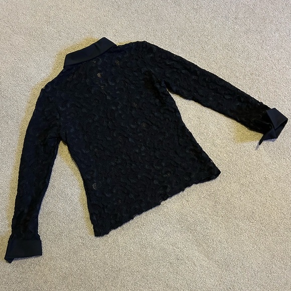 Anne Fontaine Paris Elga Lace Blouse - Picture 9 of 11